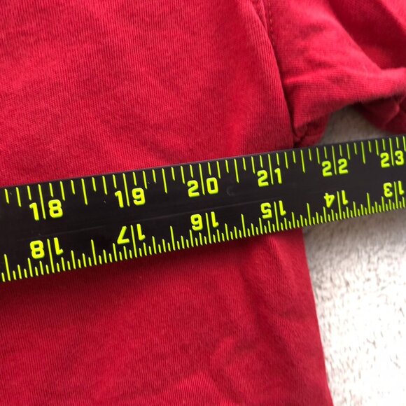 RedHead Mens Henley T-Shirt Large Short Sleeve Casual Pullover 100% Cotton Red - Picture 5 of 14